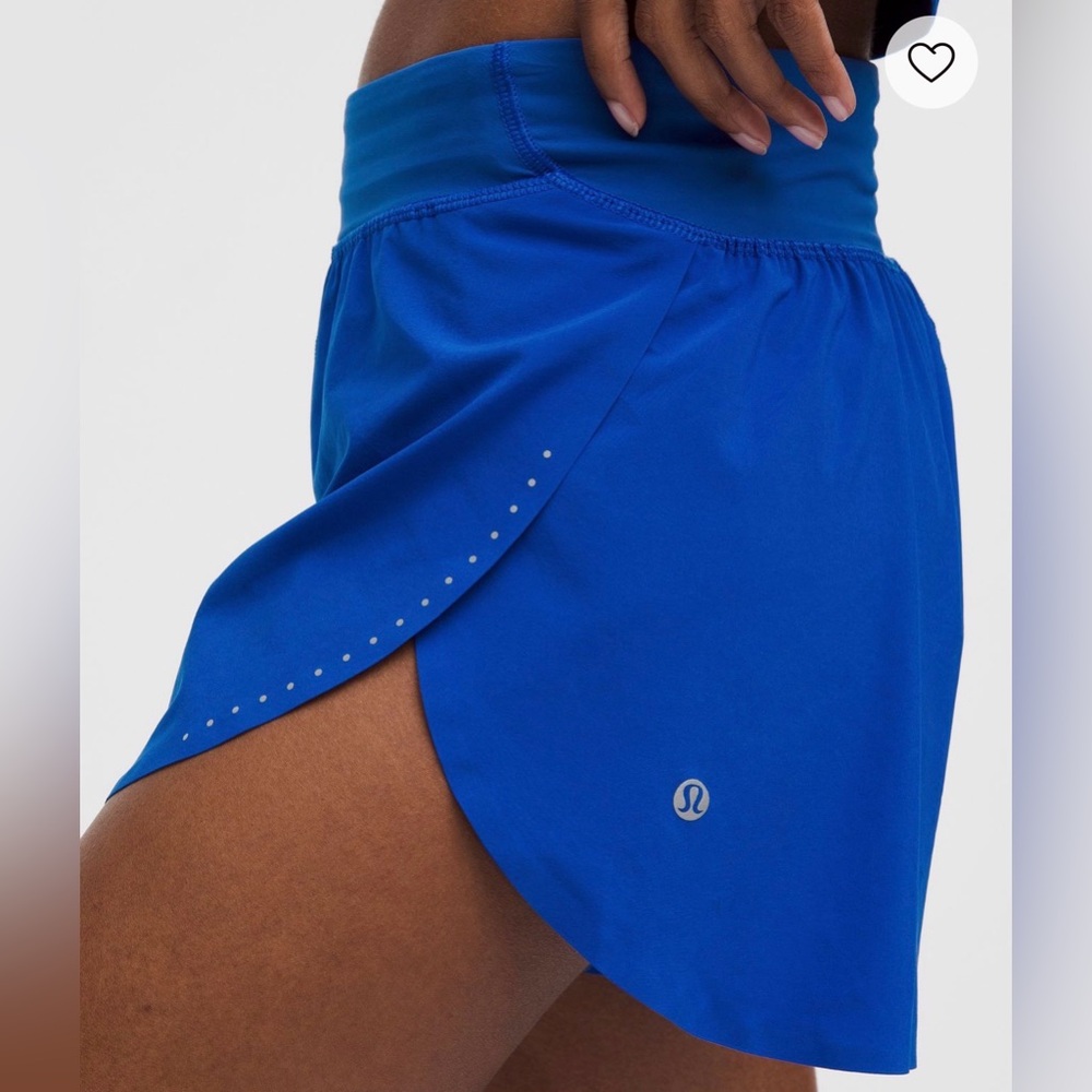 lululemon fast and free high rise shorts 3” NWOT Size large